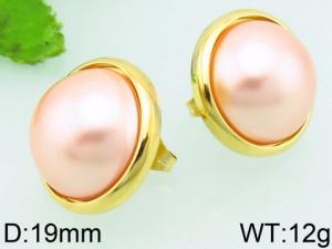 SS Gold-Plating Earring - KE75906-K