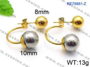 SS Gold-Plating Earring - KE75951-Z