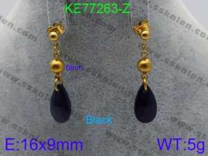 Stainless Steel Stone&Crystal Earring - KE77263-Z