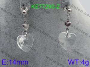 Stainless Steel Stone&Crystal Earring - KE77290-Z