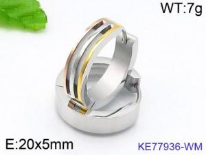 SS Gold-Plating Earring - KE77936-WM