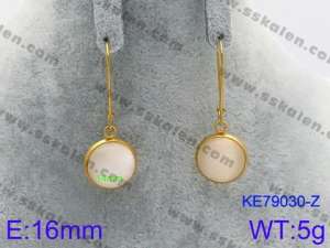 Stainless Steel Stone&Crystal Earring - KE79030-Z