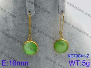 Stainless Steel Stone&Crystal Earring - KE79041-Z