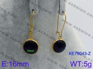 Stainless Steel Stone&Crystal Earring - KE79043-Z