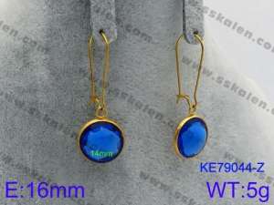 Stainless Steel Stone&Crystal Earring - KE79044-Z