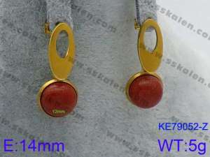 Stainless Steel Stone&Crystal Earring - KE79052-Z