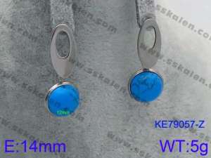 Stainless Steel Stone&Crystal Earring - KE79057-Z