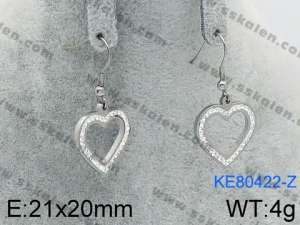 Stainless Steel Stone&Crystal Earring - KE80422-Z