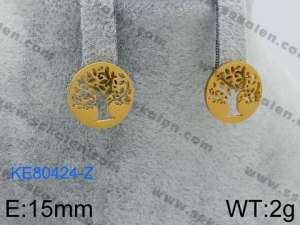 SS Gold-Plating Earring - KE80424-Z