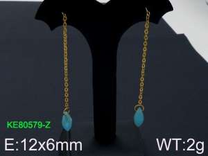 Stainless Steel Stone&Crystal Earring - KE80579-Z