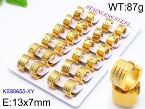 SS Gold-Plating Earring - KE80655-XY