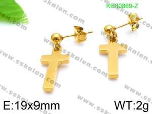 SS Gold-Plating Earring - KE80869-Z