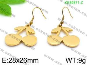 SS Gold-Plating Earring - KE80871-Z