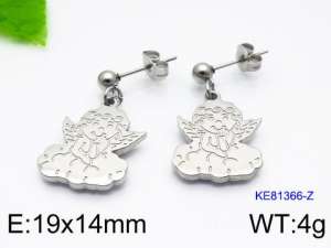 Stainless Steel Earring - KE81366-Z