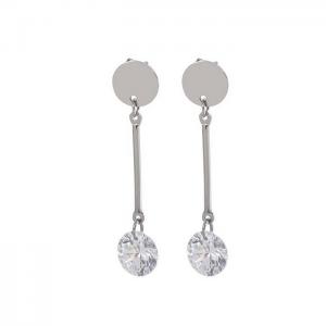 Stainless Steel Stone&Crystal Earring - KE81958-KA