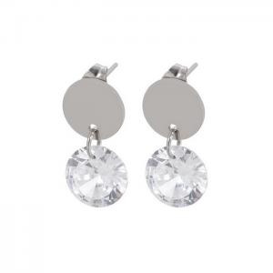 Stainless Steel Stone&Crystal Earring - KE81963-KA