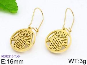 SS Gold-Plating Earring - KE82215-TJG