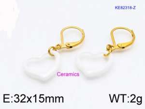 SS Gold-Plating Earring - KE82318-Z