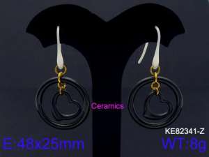 SS Gold-Plating Earring - KE82341-Z
