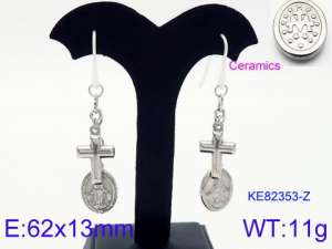 Stainless Steel Earring - KE82353-Z