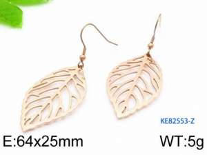 SS Rose Gold-Plating Earring - KE82553-Z
