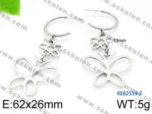 Stainless Steel Earring - KE82559-Z