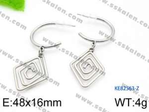 Stainless Steel Earring - KE82563-Z