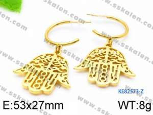 SS Gold-Plating Earring - KE82573-Z