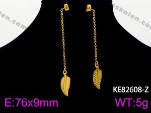 SS Gold-Plating Earring - KE82608-Z
