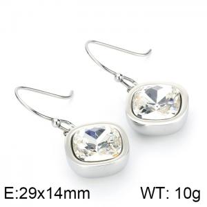 Stainless Steel Stone&Crystal Earring - KE82675-GC