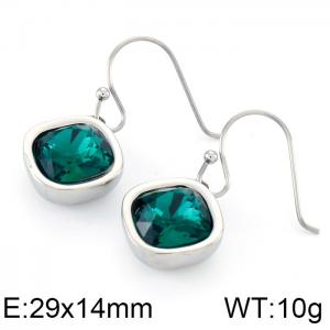 Stainless Steel Stone&Crystal Earring - KE82683-GC