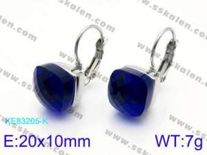 Stainless Steel Stone&Crystal Earring - KE83205-K