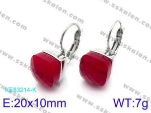 Stainless Steel Stone&Crystal Earring - KE83214-K