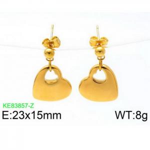 SS Gold-Plating Earring - KE83857-Z