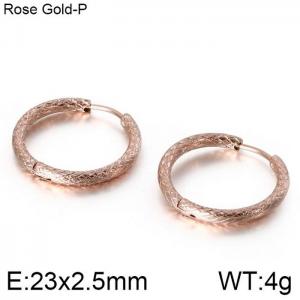 SS Rose Gold-Plating Earring - KE84194-KFC