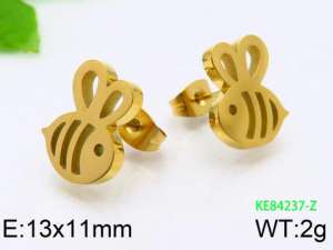 SS Gold-Plating Earring - KE84237-Z