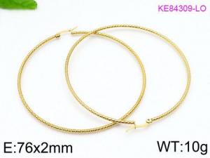 SS Gold-Plating Earring - KE84309-LO