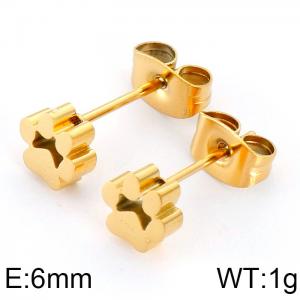 SS Gold-Plating Earring - KE85215-K