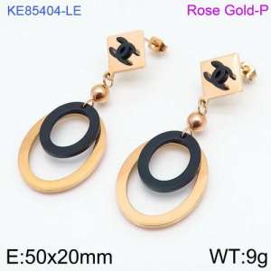 SS Rose Gold-Plating Earring - KE85404-LE