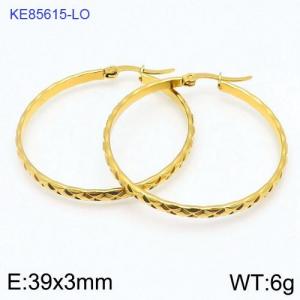 SS Gold-Plating Earring - KE85615-LO