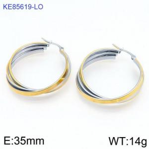 SS Gold-Plating Earring - KE85619-LO