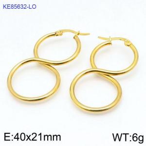 SS Gold-Plating Earring - KE85632-LO