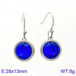 Stainless Steel Stone&Crystal Earring - KE85798-K