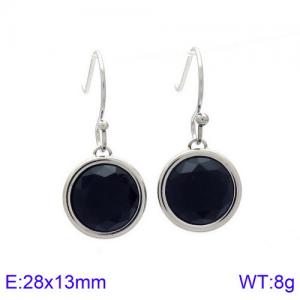 Stainless Steel Stone&Crystal Earring - KE85805-K