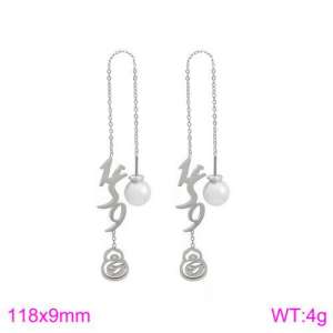 Stainless Steel Earring - KE85878-K