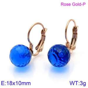 Stainless Steel Stone&Crystal Earring - KE86051-K