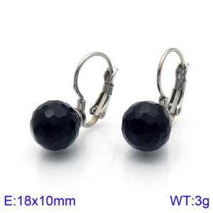 Stainless Steel Stone&Crystal Earring - KE86055-K