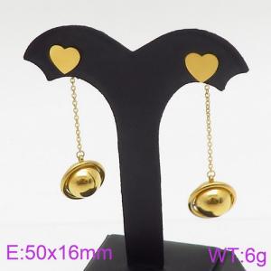 SS Gold-Plating Earring - KE86212-KFC