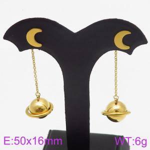 SS Gold-Plating Earring - KE86216-KFC