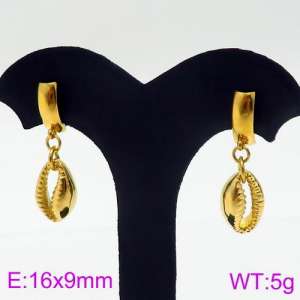 SS Gold-Plating Earring - KE86268-Z